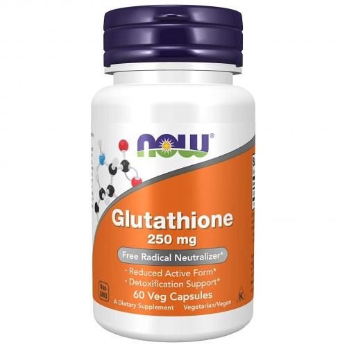 1-26.jpg NOW FOODS GLUTATHIONE 250 MG 60 veg capsules Free Radical Neutralizer