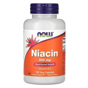 1-3.jpg Now Niacin (500 mg) 100 veg capsules