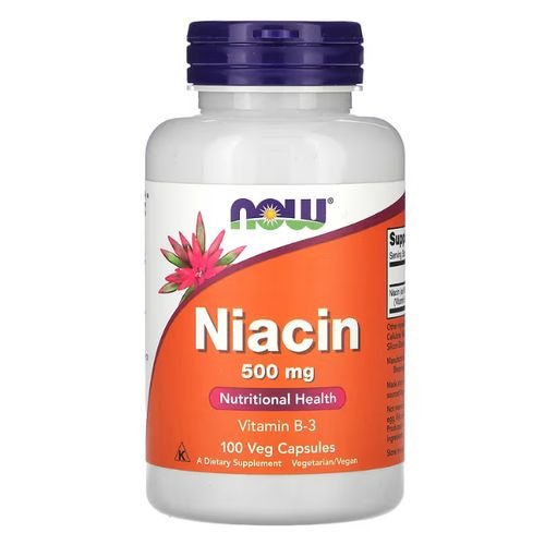 1-3.jpg Now Niacin (500 mg) 100 veg capsules