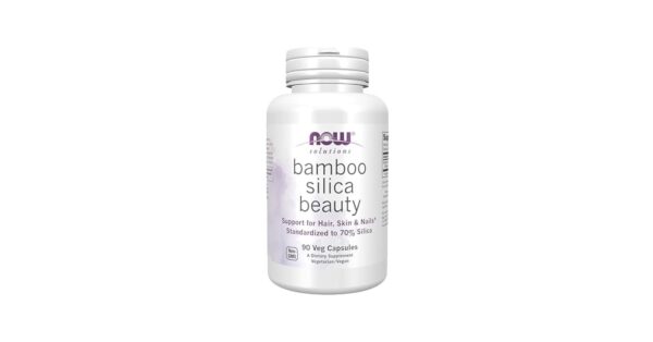 41pXmYDQTXL.jpg_BO30255255255_UF900850_SR191010000C_QL100_.jpg NOW Foods Bamboo Silica Beauty – 90 Veg Capsules