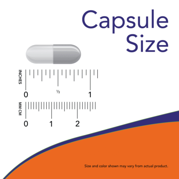 4770_capsule_size.png Now Foods Valerian Root 500 mg 100 Veg Capsules