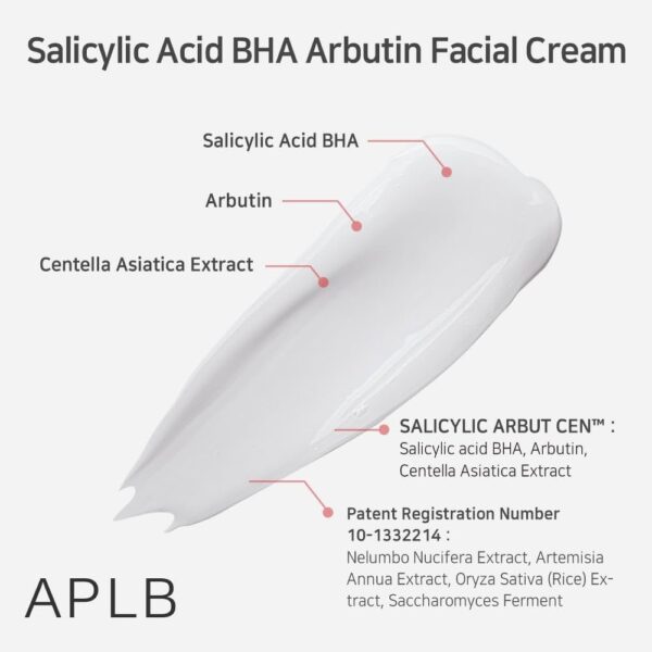 51gYbYK9PIL._UF10001000_QL80_.jpg APLB Salicylic Acid BHA Arbutin Facial Cream 55ml