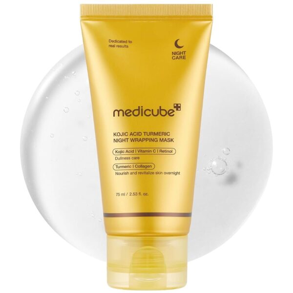 MEDICUBE KOJIC ACID TURMERIC NIGHT WRAPPING MASK 75 ML