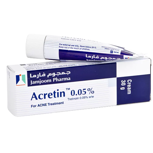 61fa424b1c79b23b750d7c19_acretin-cr-005-30gm-for-acne_800-removebg-preview.webp Acretin 0.05% Cream, 30g