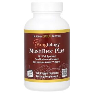 71CTAePbn8L._UF10001000_QL80_.jpg California Gold Nutrition Fungiology, MushRex Plus, 120 veggie capsules