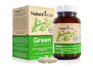 71r7eOpcYZL._UF8941000_QL80_.jpg NaturaNectar Green Bee Propolis Vegetable 60 Capsule