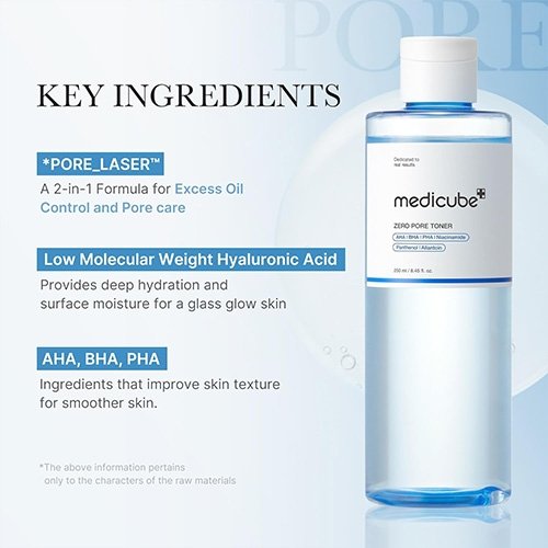 Medicube Zero Pore Toner I 250ml
