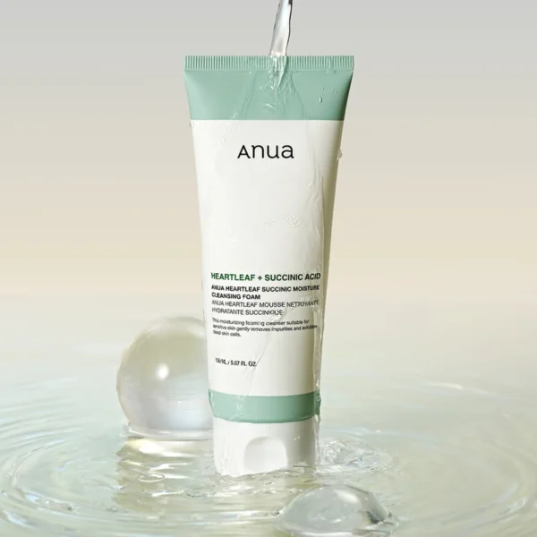 83aa21f9-6c25-4d4d-bce3-57b1dc28225d.webp Anua – Heartleaf Succinic Moisture Cleansing Foam 150 ml
