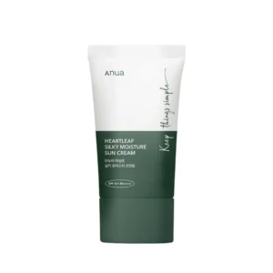 PhotoRoom-20230605_225600_1080x_1e7d578f-3bbf-4ca6-af7c-3b1fda27ae36.webp Anua Heartleaf Silky Moisture Sunscreen SPF50/PA+++ 50ml