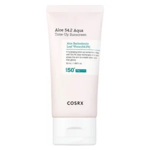 Product-page-sizes_508e490f-7130-4dec-87d5-95bf2ab20145.webp Cosrx – Aloe 54.2 Aqua Tone-up Sunscreen SPF50+ PA++++ 50ml