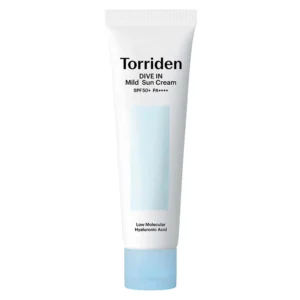 Product-page-sizes_714c01d7-13cd-431c-9253-aebf81bfde3b.webp Torriden- DIVE-IN Watery Moisture Sunscreen SPF50+ PA+++ 60ml