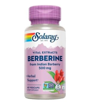SOLARAY-BERBERINE-500-MG-HERBAL-SUPPORT-VEGCAPS.jpg Solaray Berbérine ( BERBERINE ), 500 mg, 60 gélules