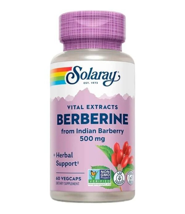 SOLARAY-BERBERINE-500-MG-HERBAL-SUPPORT-VEGCAPS.jpg Solaray Berbérine ( BERBERINE ), 500 mg, 60 gélules