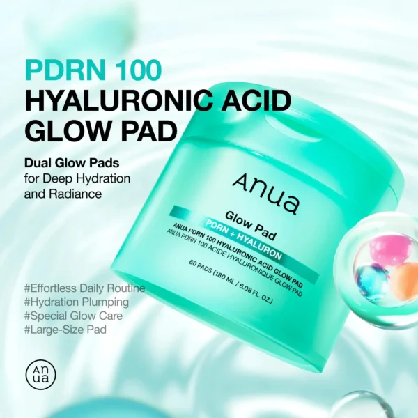 anua-pdrn-hyaluronic-glow-pad-67466830545279.webp Anua PDRN 100 Hyaluronic Acid Glow Pad 180ml
