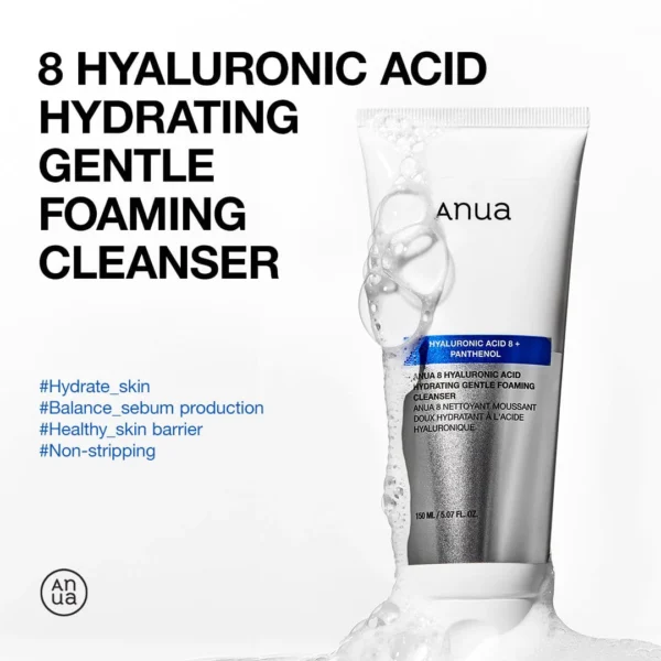 anua-us-cleanser-150ml-8-hyaluronic-acid-hydrating-gentle-foaming-cleanser-1161173123.webp Anua 8 Hyaluronic Acid Hydrating Gentle Foaming Cleanser 150ml