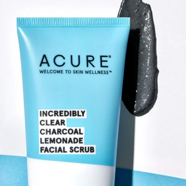 charcoalfacialscrub-900x1200-1.webp Incredibly Clear Charcoal Lemonade Facial Scrub 118ml – ACURE