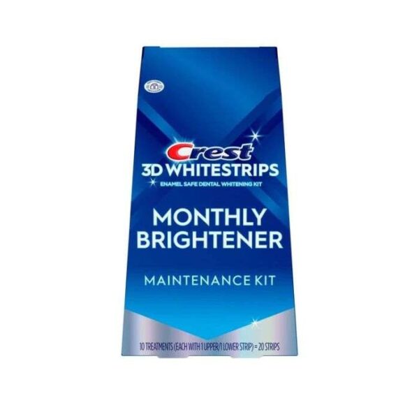 CREST 3D WHITESTRIPS MONTHLY BRIGHTENER KIT MAINTENANCE 10 TREATMENTS (60MIN)