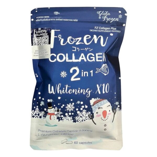 GLUTA FROZEN | COLLAGEN 2 IN 1 WHITENING X10 60 capsules