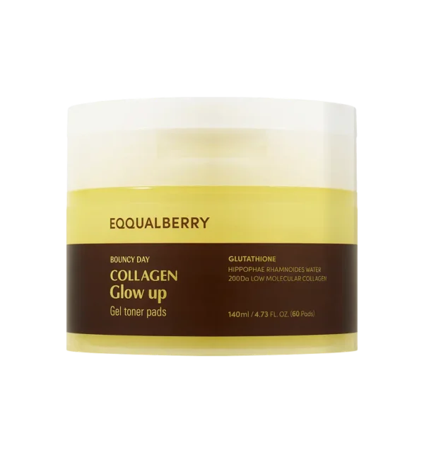 i0xlvh7c3r8oqvo7f2dk9weiv590.webp Eqqualberry Collagen Glow Up Gel Toner Pads 140ml
