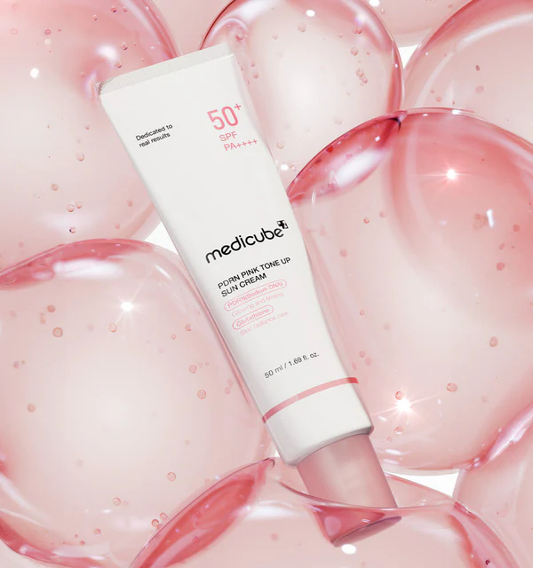 MEDICUBE PDRN Pink Tone Up Sunscreen SPF50+ PA++++ 50ml