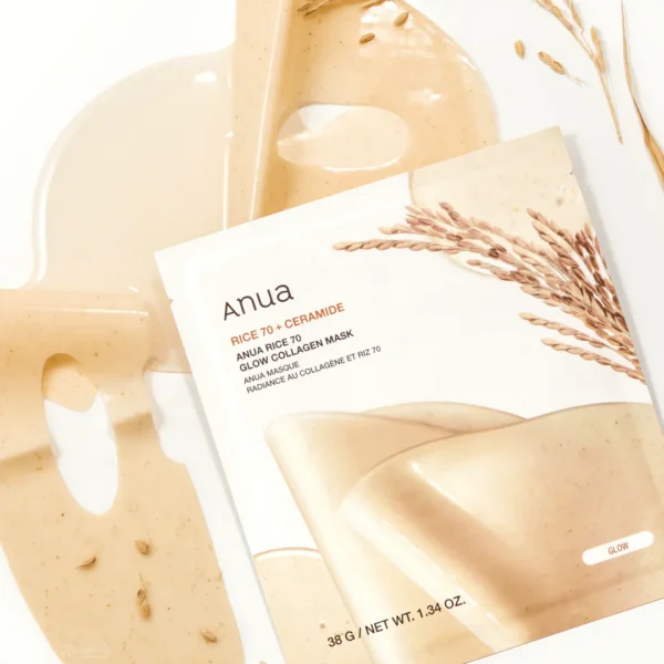 rn-image_picker_lib_temp_d43158ca-fdb2-4820-916f-bbf4b7a661cd.webp ANUA – Rice 70 + Ceramide Glow Collagen Mask